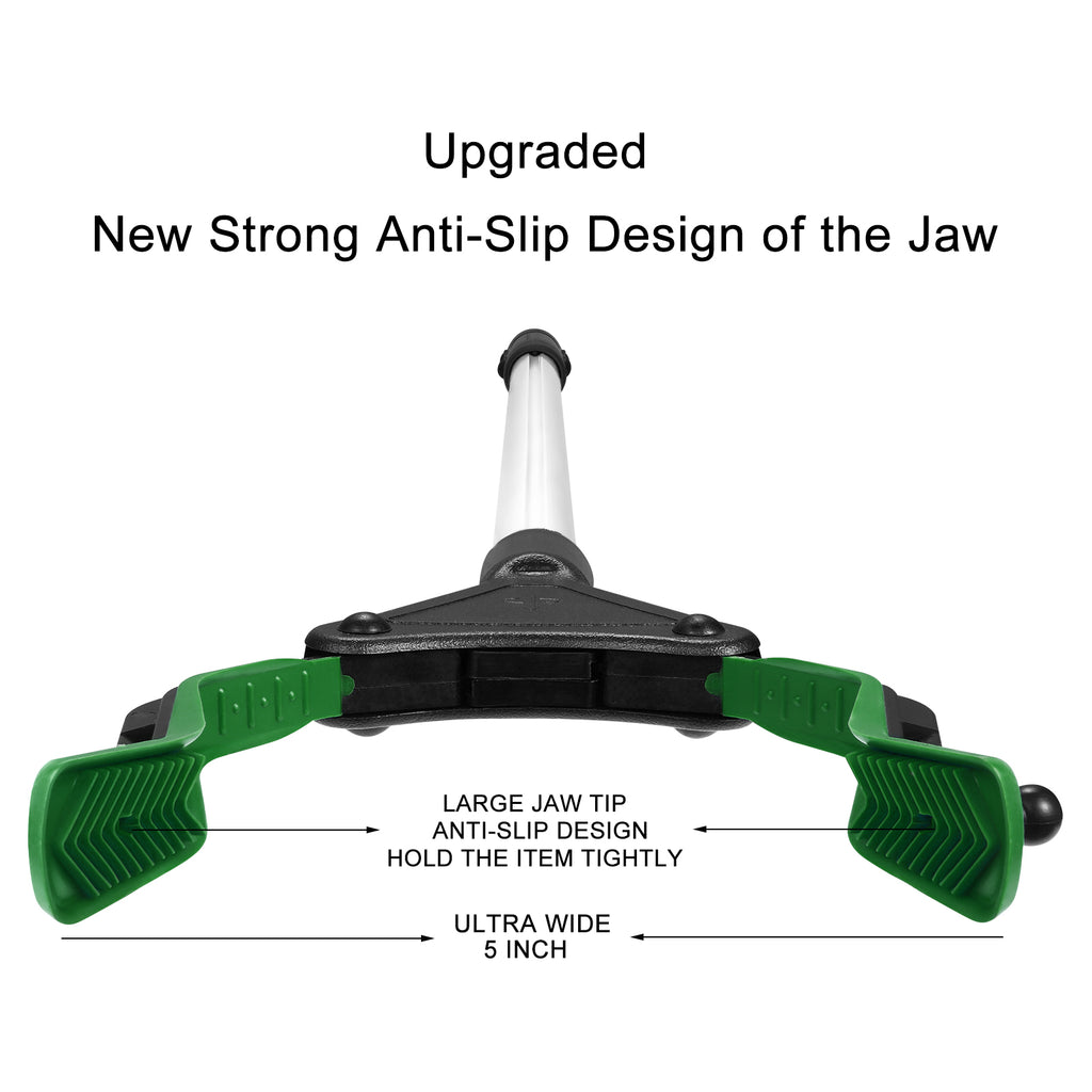 Rirether 2-Pack 36 Inch Grabber Tool for Elderly, Non-Foldable Aluminum Alloy Reacher Grabber with Magnetic Tip and Hook, Rotating Gripper, Wide Jaw Reaching Aid