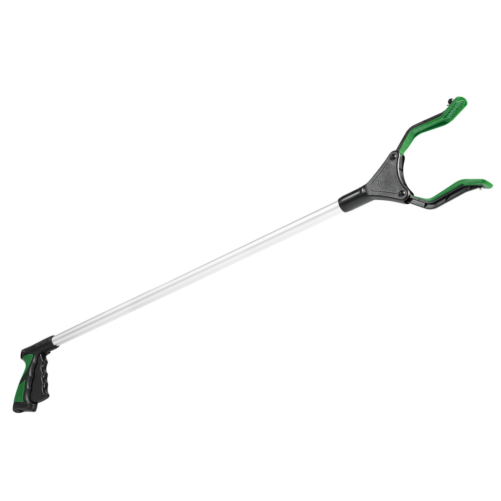 Rirether 2-Pack 36 Inch Grabber Tool for Elderly, Non-Foldable Aluminum Alloy Reacher Grabber with Magnetic Tip and Hook, Rotating Gripper, Wide Jaw Reaching Aid