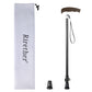 Rirether Walking Cane for Men & Women, Adjustable Height Carbon Fiber Cane, Fancy Cane with Carrying Bag, Wooden Ergonomic Handle (2Tips)