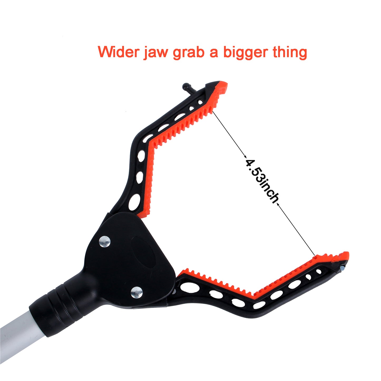 Rirether Grabber Tool for Elderly, 32" Reacher Grabber with Magnetic Tip and Hook, Rotating Gripper, Claw Grabber, Durable Aluminum Alloy, Foldable Lightweight Reacher 2 Pack Red and Green