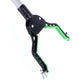 Rirether 32" Trash Picker, Reacher Grabber with Magnetic Tip and Hook, Rotating Gripper, Claw Grabber, Durable Aluminum Alloy, Wide Jaw, Foldable Lightweight Reacher(Green)