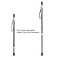 Rirether Walking Cane for Women, Adjustable Walking Stick Balancing Mobility Aid, Wooden Ergonomic Handle, Portable Sturdy Fancy Cane with Tripod Cane Tip, Carrying Bag (2Tips)