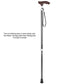 Rirether Walking Cane for Women, Adjustable Walking Stick Balancing Mobility Aid, Wooden Ergonomic Handle, Portable Sturdy Fancy Cane with Tripod Cane Tip, Carrying Bag (2Tips)